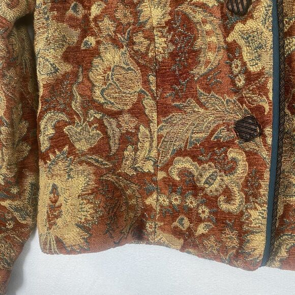 Mary Lynn O’Shea Designer Weaver Tapestry Jacket Handmade in Vermont Size Small - Picture 9 of 13